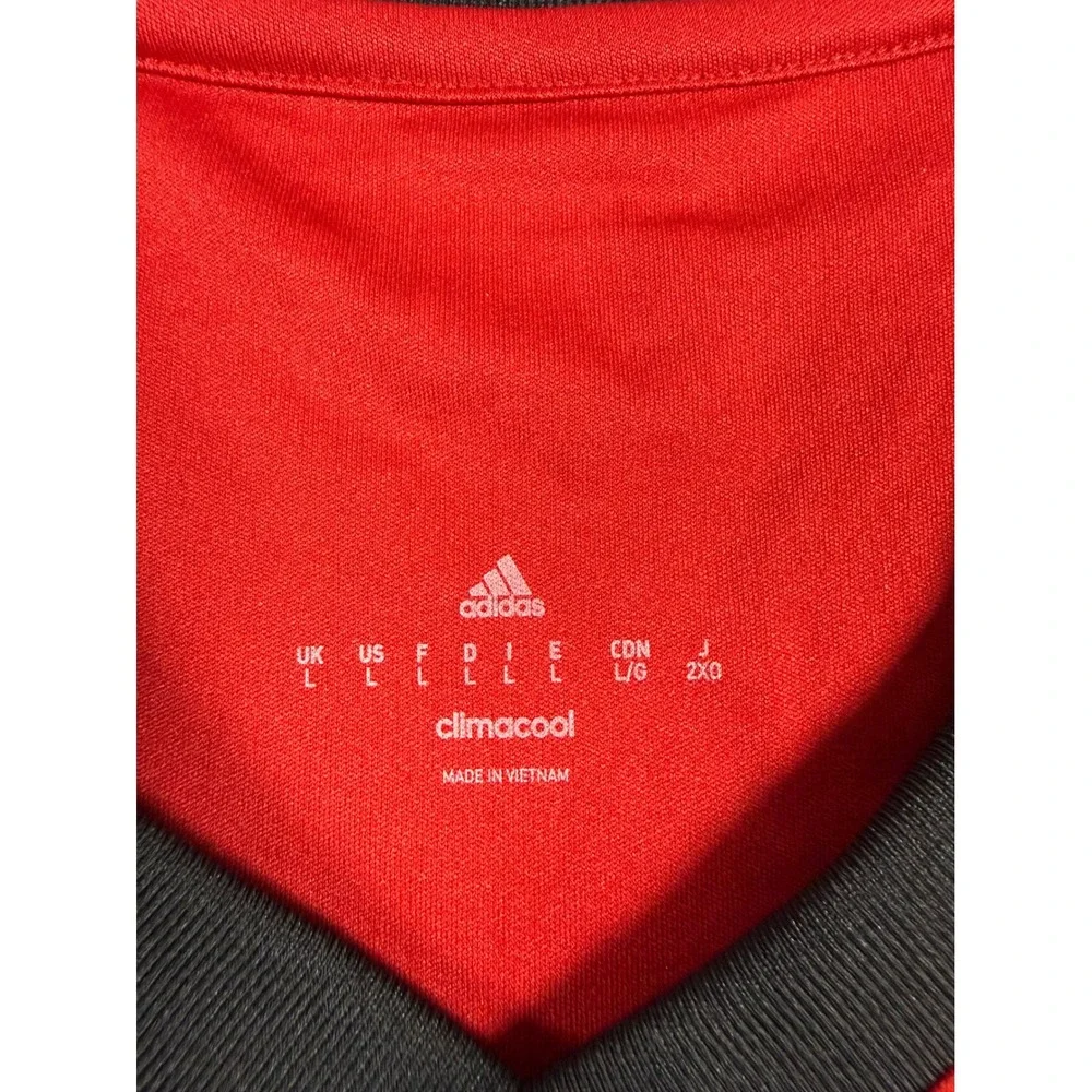 Adidas Atlanta United FC Soccer Jersey Mens L Red Black 2017 Inaugural Season